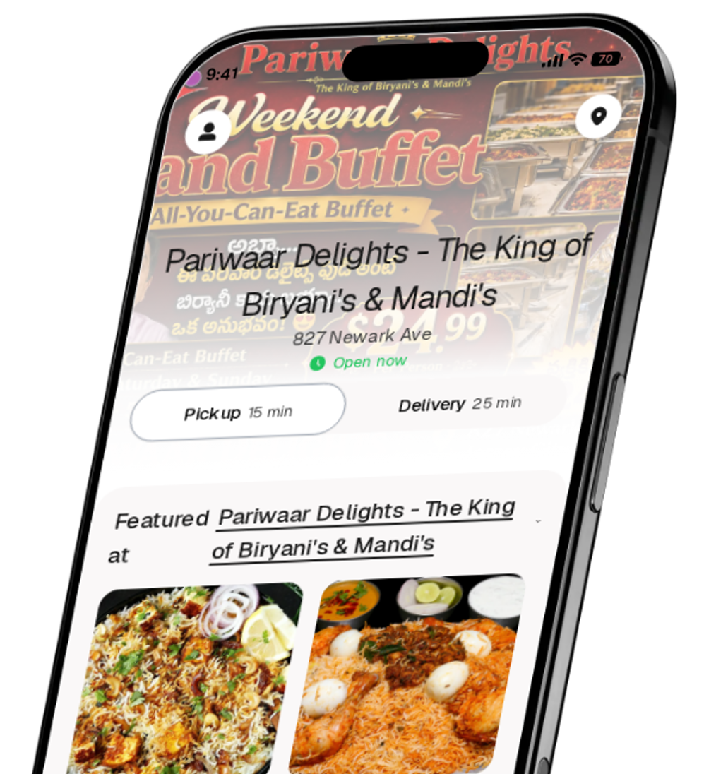 Pariwaar Delights - The King of Biryani's & Mandi's app preview
