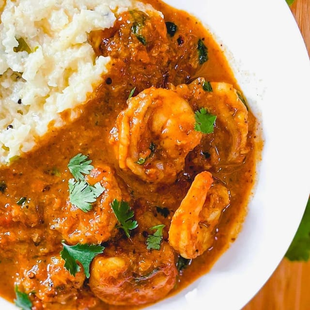 Shrimp Tikka Masala.