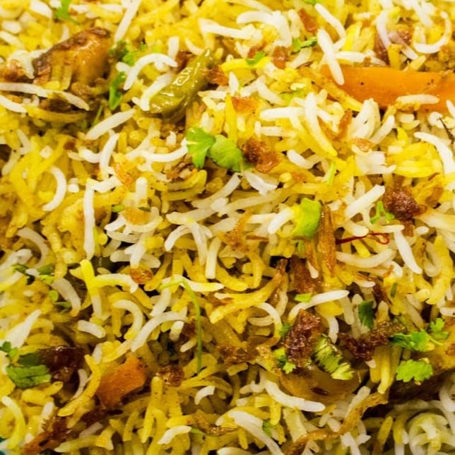Chettinad Veg Biryani.