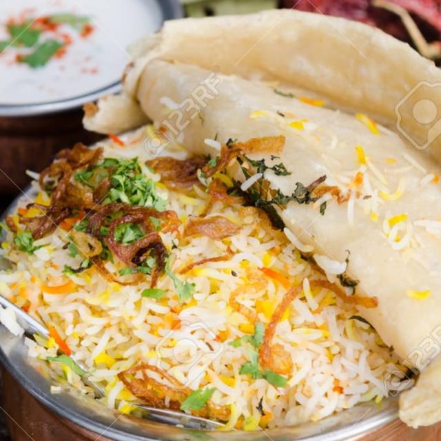 Parda Chicken Biryani.