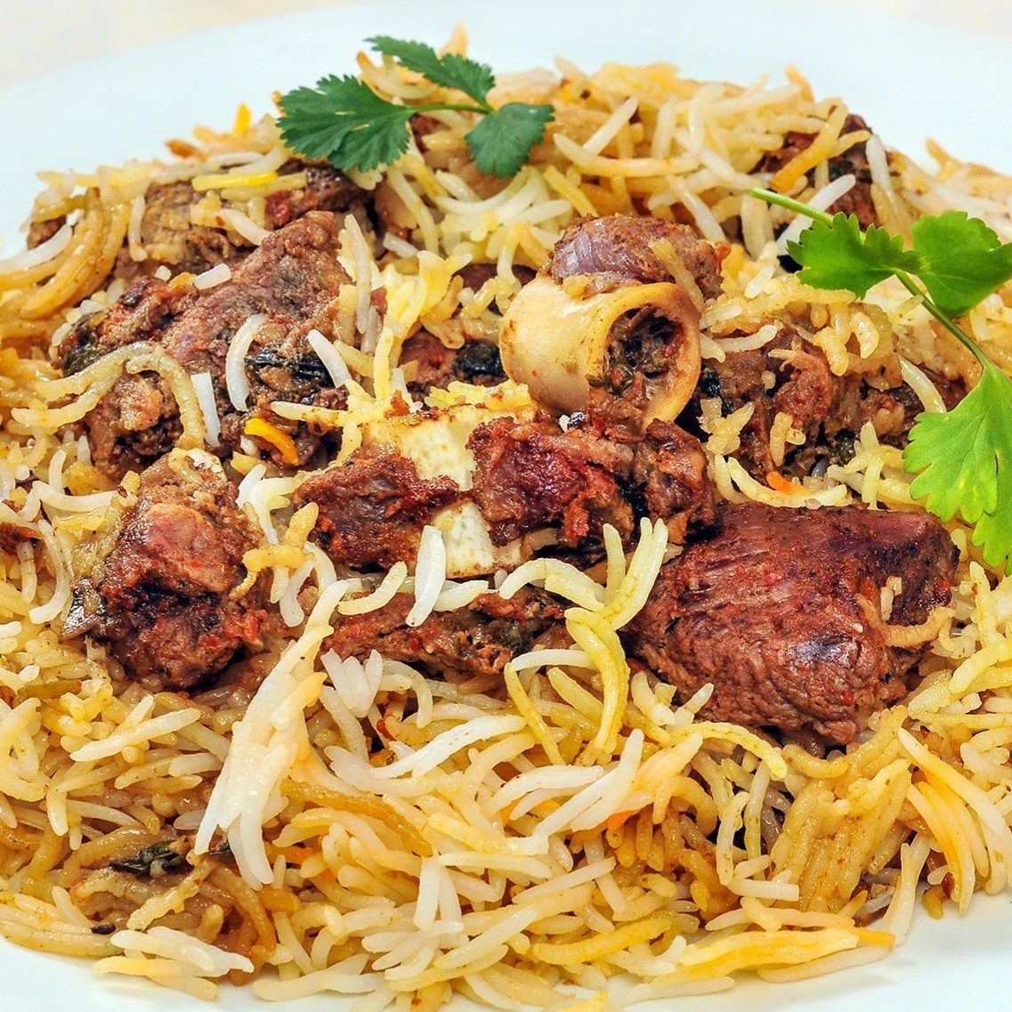 Chettinad Goat Biryani.