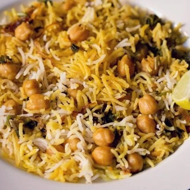 Chole Biryani.