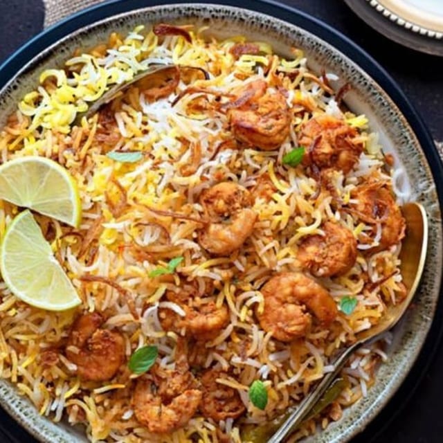 Shrimp Biryani.